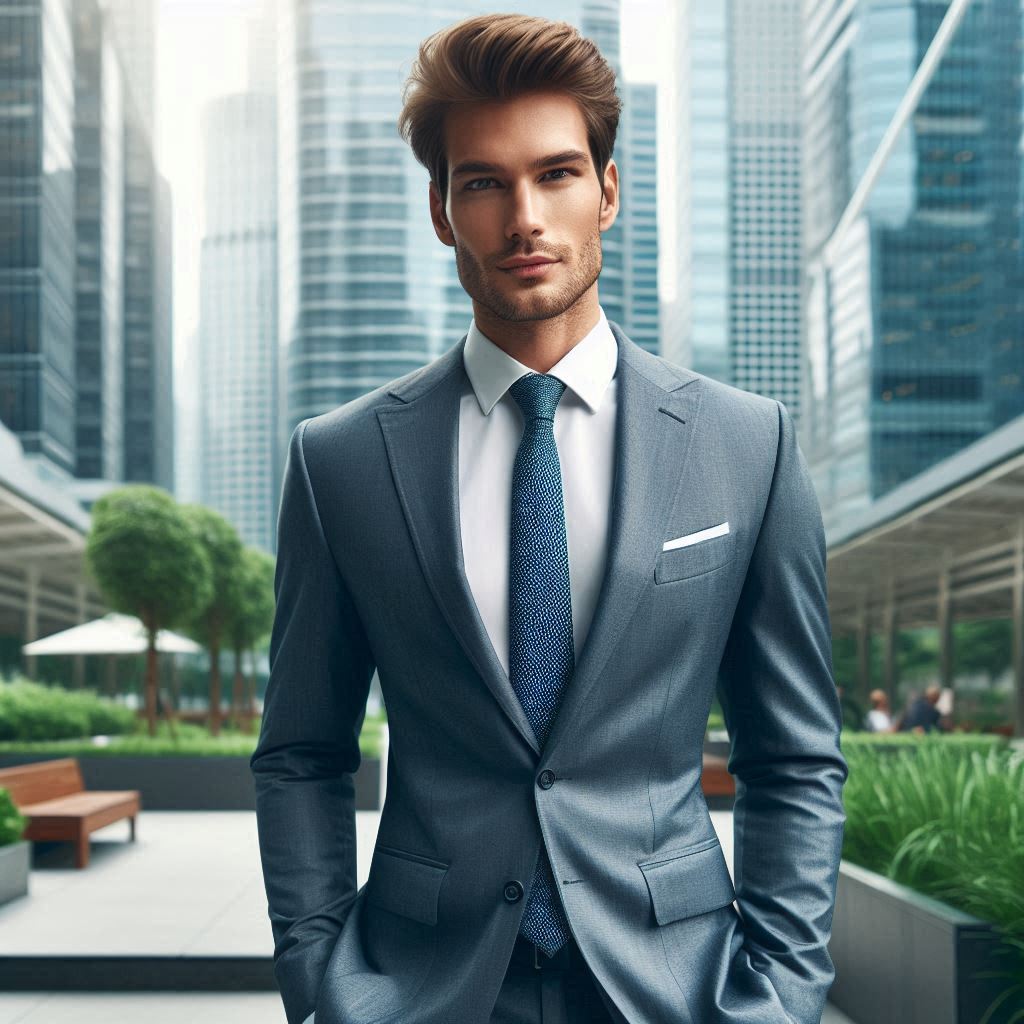 a man with a decent outfit
